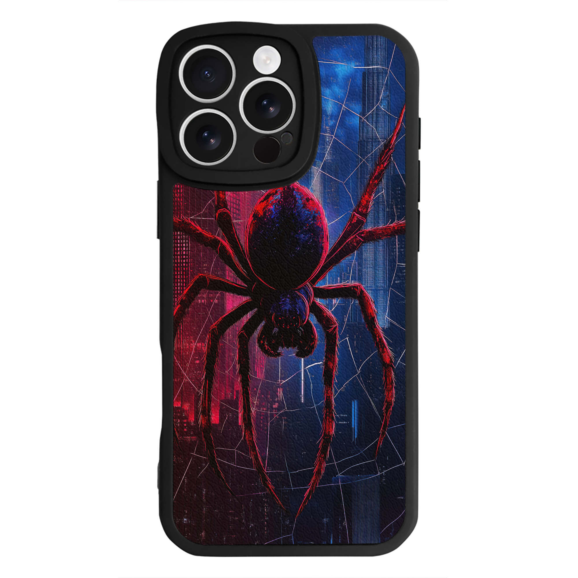 （画像用） Spider Man スパイダーマン 【iPhone 16シリーズ対応】シリコンスマホケース（レザー調） 材質：シリコン